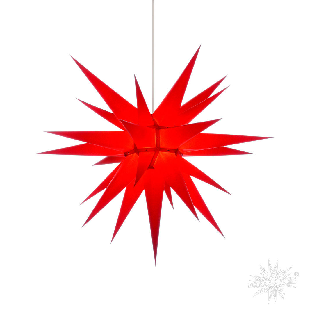Herrnhuter Stern Innen, I7, 70cm, Rot, Adventsstern, Weihnachtsstern