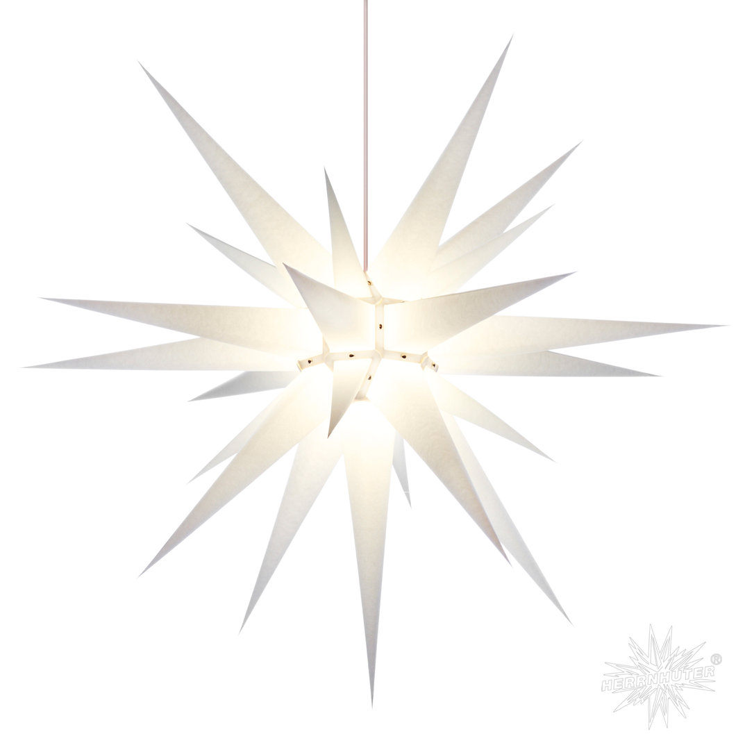 Herrnhuter Stern Innen, I8, 80cm, Weiß, Adventsstern, Weihnachtsstern