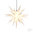 Herrnhuter Stern, Super-SET Stern+Kabel, Außen, A7, 70cm, Weiß, Adventsstern, Weihnachtsstern