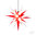 Herrnhuter Stern, SET Stern+Kabel, Außen, A7, 70cm, Weiß-Rot, Adventsstern, Weihnachtsstern