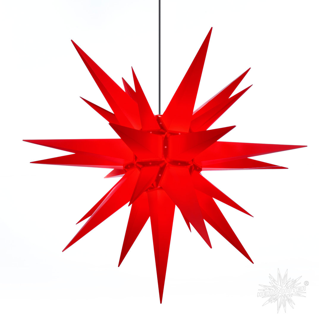 Herrnhuter Stern Aussen, A13, 130cm, Rot, Adventsstern, Weihnachtsstern