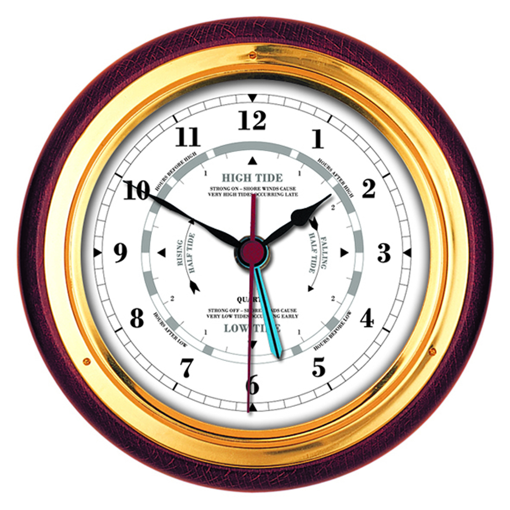 Tide Clock 1434GU-22, mahagonifarben