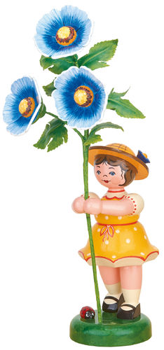 Blumenkind - Mädchen - MALVE - blau 24cm